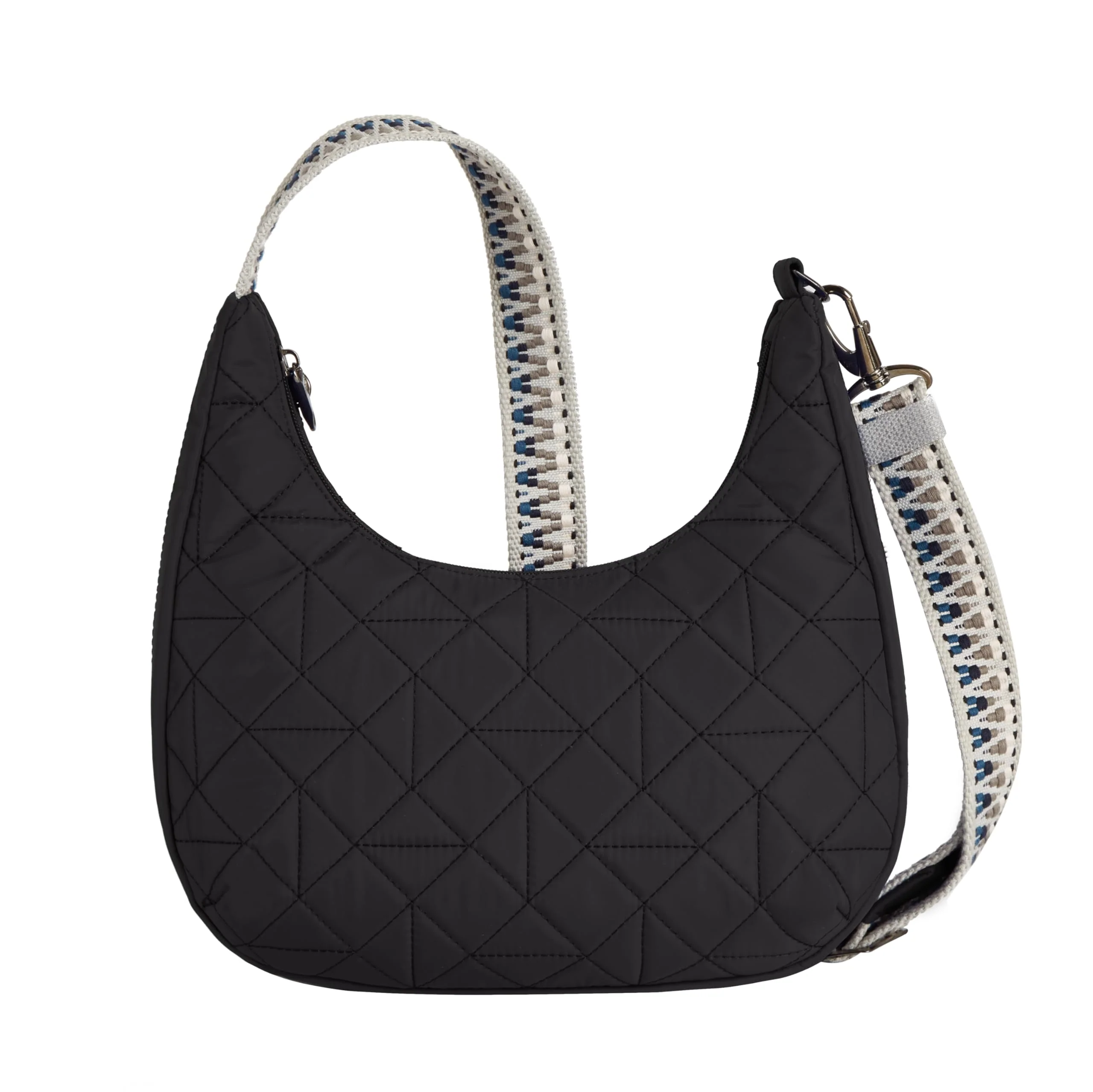 Travelon Boho Anti-Theft Slouchy Crossbody, Black