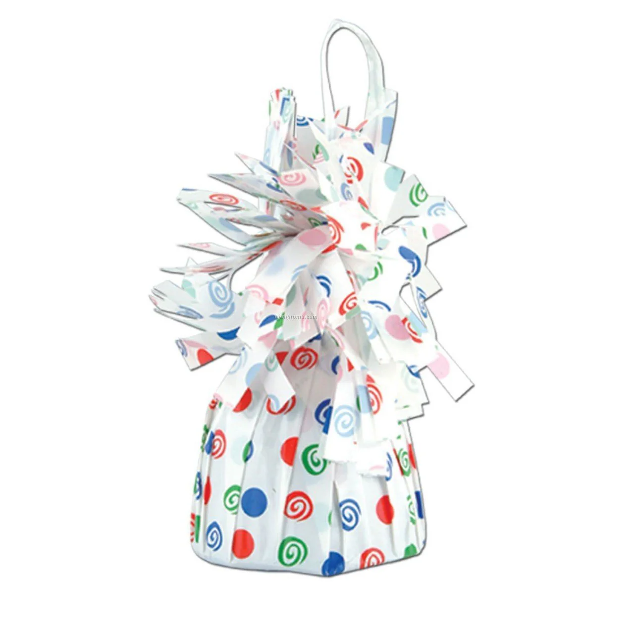 Elegant Polka Dot Foil Balloon Weight (4.5" x 2.25") 1 Count, Adorable Decor Essential For Themed Parties & Events