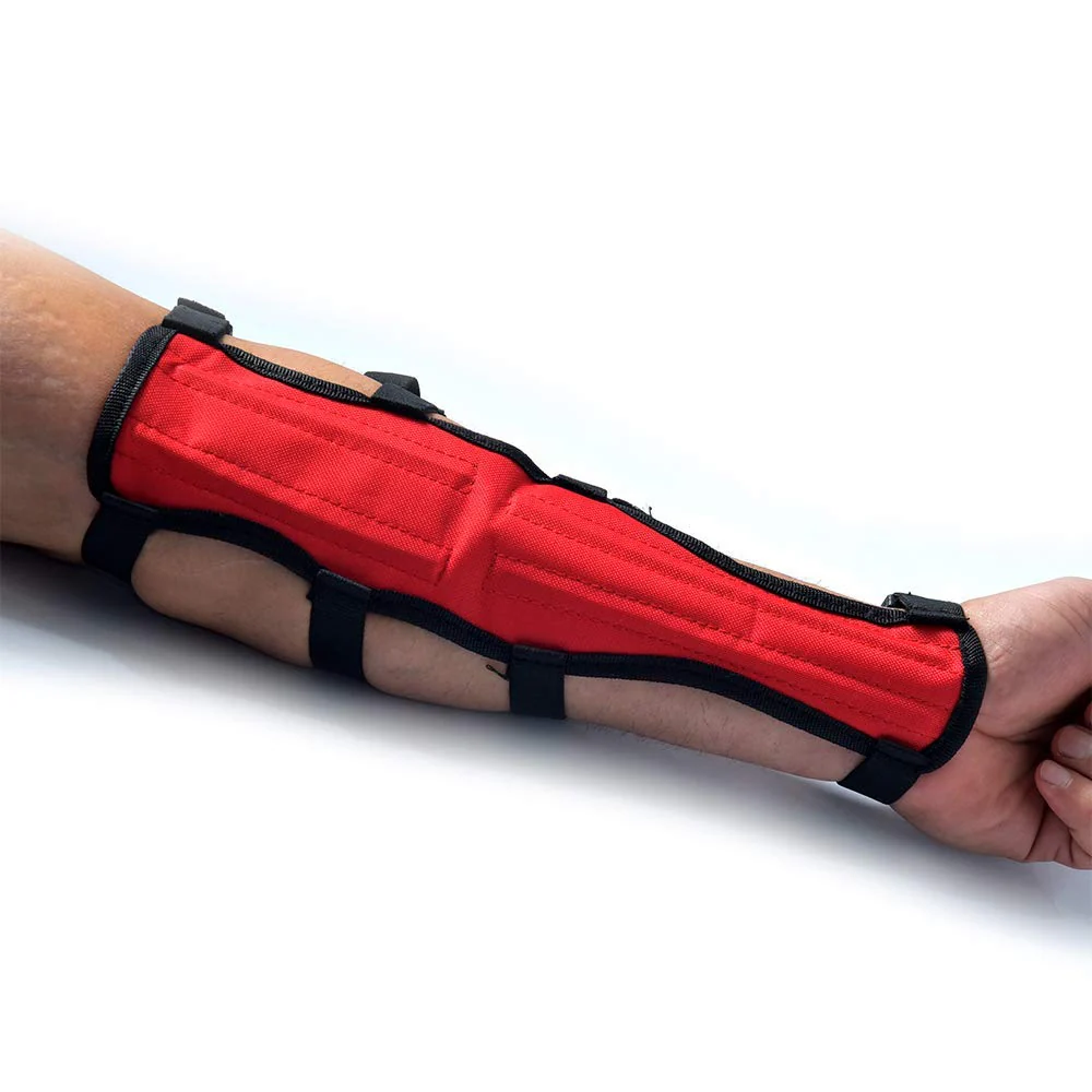 Universe Archery Codura Arm Guards | Bow Arm Protector 4 Strap Archery Guard in 4 Colors | High-Grade Adjustable Codura Armguard | Hunting Accessories & Archery Sports (Red)