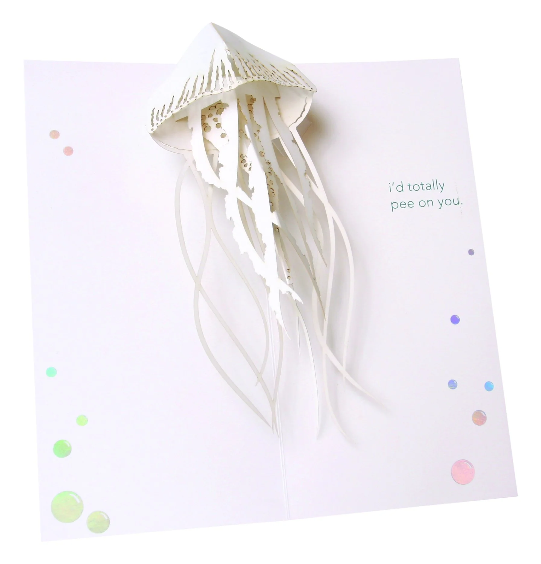 UWP LUXE Jellyfish Pop-Up Greeting Card