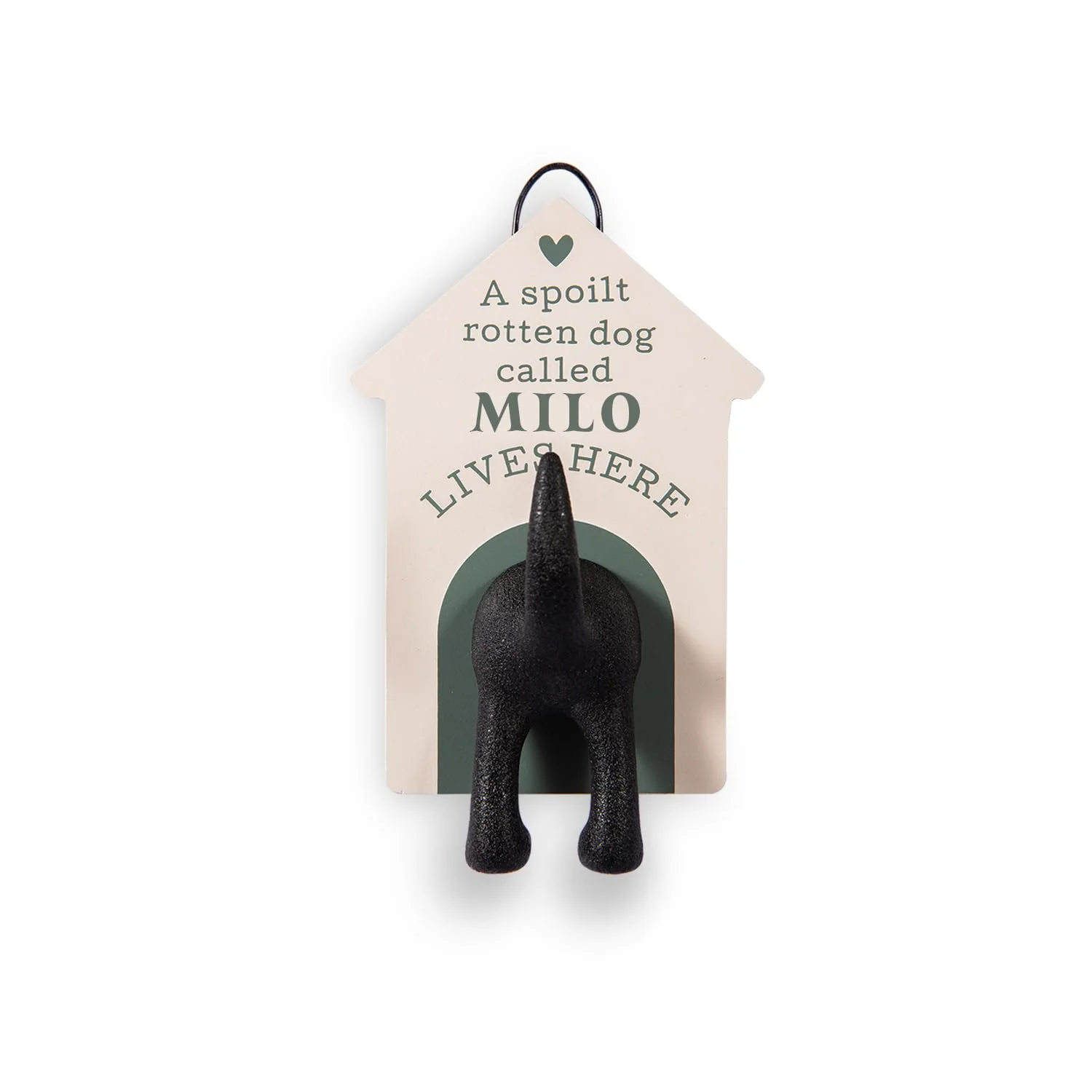 Personalised Dog Lead Hook (Milo)