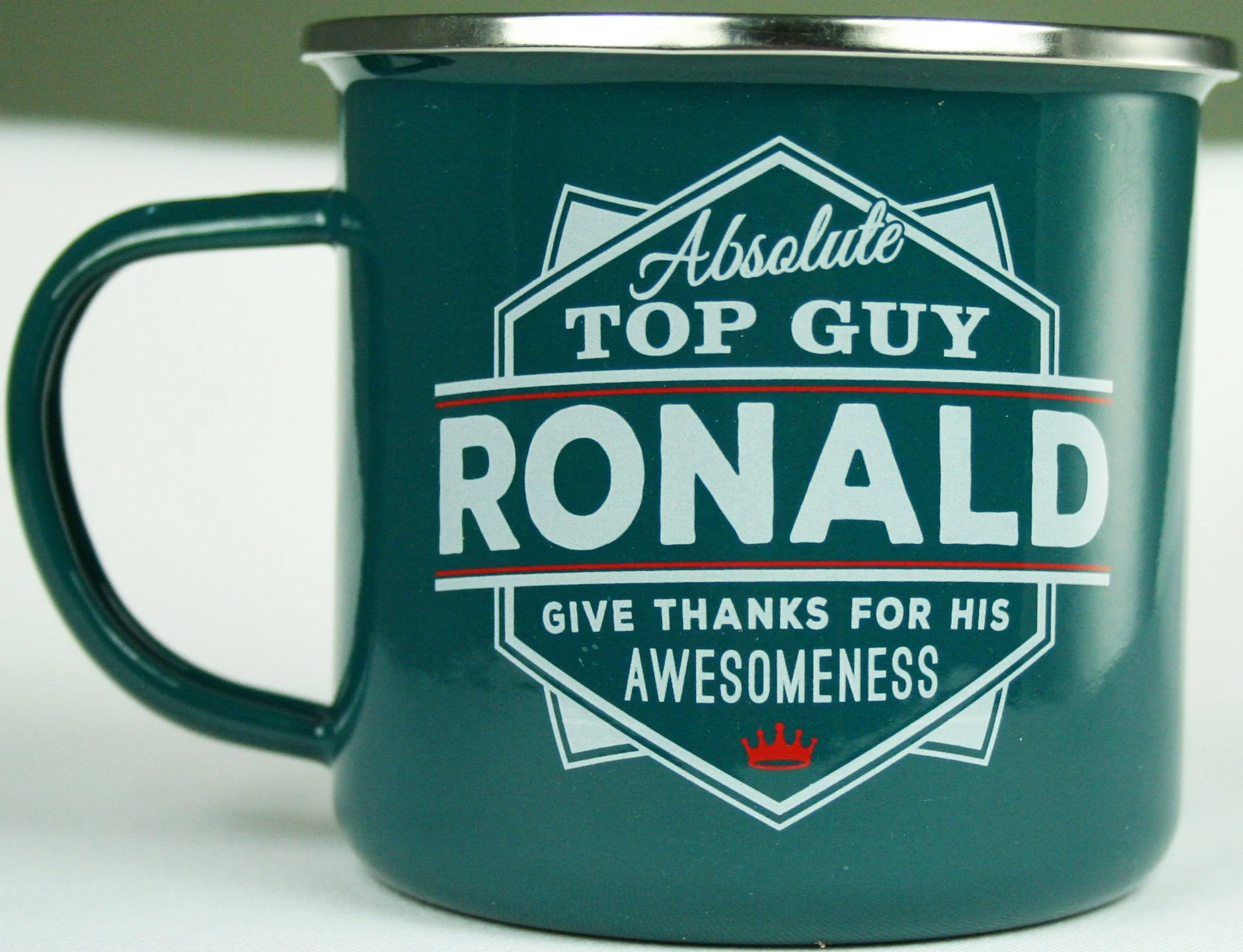 Top Guy Mugs Ronald Coffee Mugs, Large, Multicolor