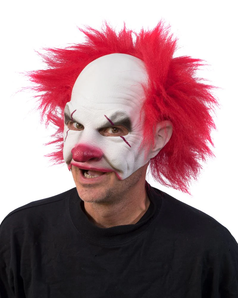 Zagone Studios Carnival Creep Evil Scary Clown Mask White